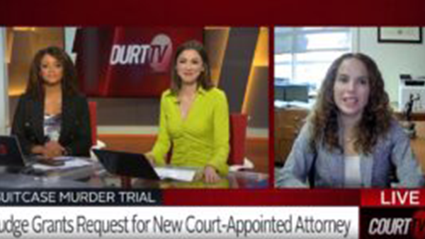 Julia Jayne appears as a legal expert on CourtTV to provide insights into several high profile cases.